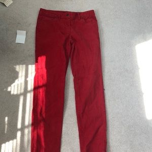 Red Lands’ End corduroy pants